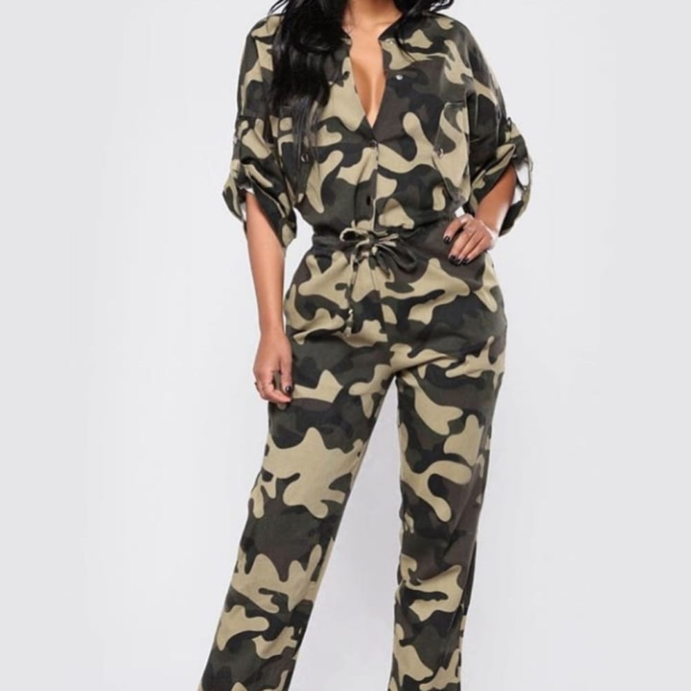 Camo jumpsuit